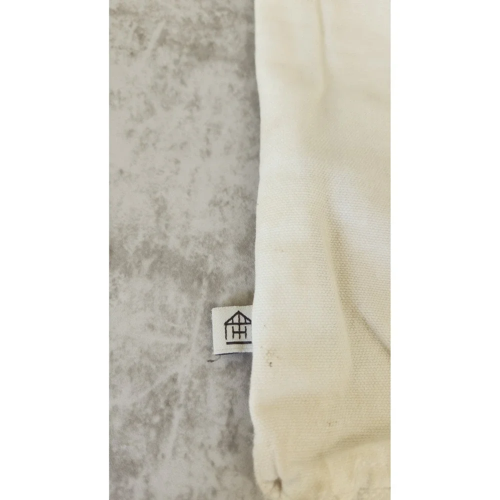 Hearth & Hand Lumbar Pillow Cover 14x20 Cream Woven Stripe Farmhouse Boho